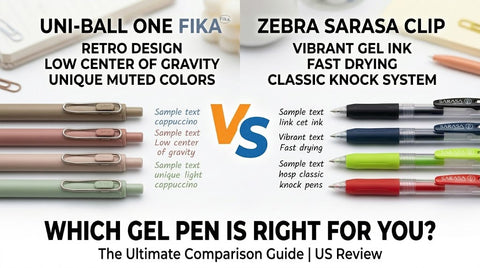 uni-ball One Fika vs Zebra Sarasa Clip: Japanese Gel Pen Sets for Journaling and Notes