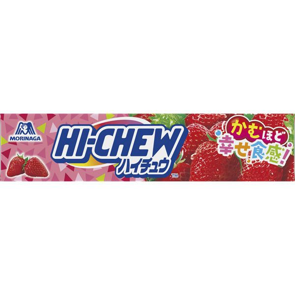 Morinaga Hi-Chew Soft Candy Strawberry, 12 Pieces