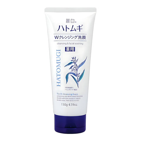 Kumano Yushi Reihaku Medicated Hatomugi Double Cleansing Foam