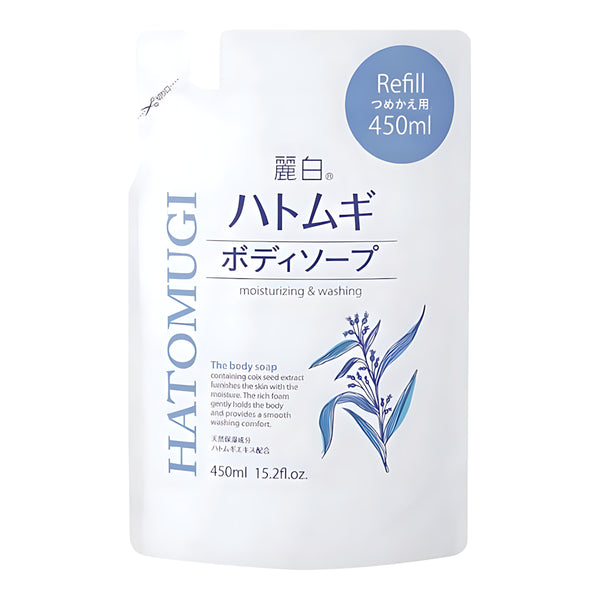 Kumano Yushi Oils & Fat Reihaku Hatomugi Body Soap Refill