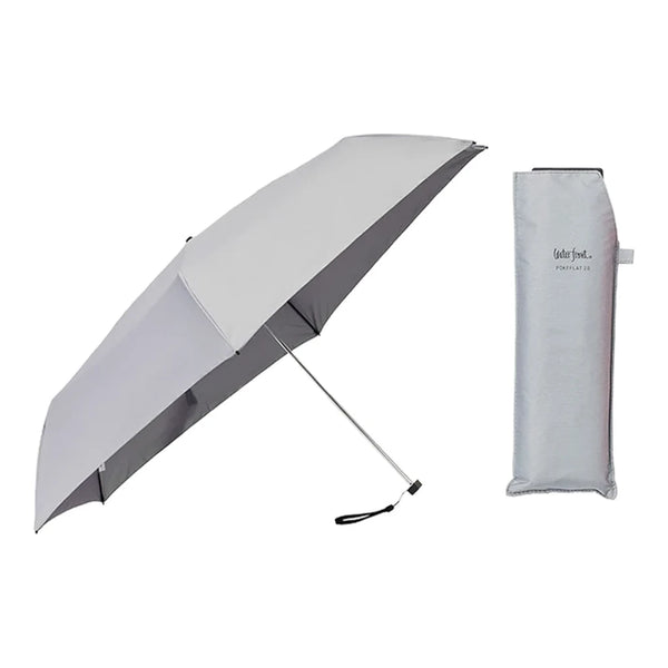 Waterfront Pokeflat 2.0 Ultra-Slim Folding Umbrella Gray 55cm Waterfront