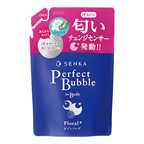 SHISEIDO Senka Perfect Bubble for Body Floral Plus Refill 430ml