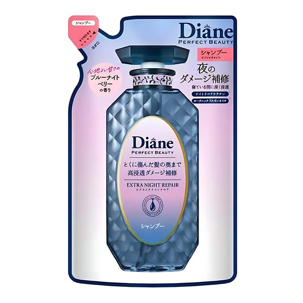 Diane Perfect Beauty Extra Night Repair Shampoo Blue Night Berry Refill 330mL