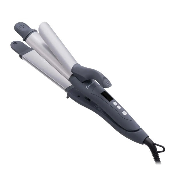 SALONIA 2-Way Straight & Curl Hair Iron 32mm Gray