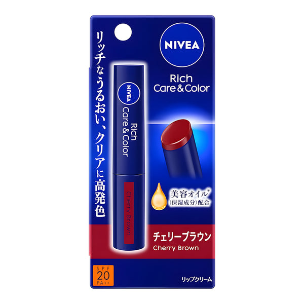 KAO Nivea Rich Care & Color Lip Cherry Brown