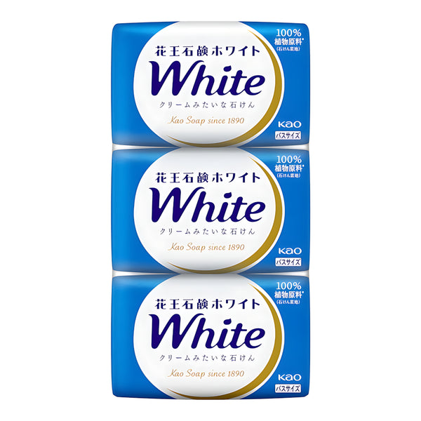 KAO White Bath Size Soap Bar Large