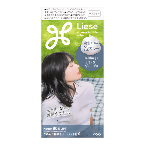 KAO Liese Foam Hair Color Ice Blueish