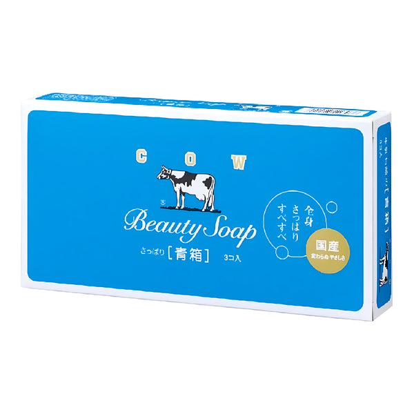 COW BRAND Blue Box Refresh Jasmine Soap 85g x 3 Bars