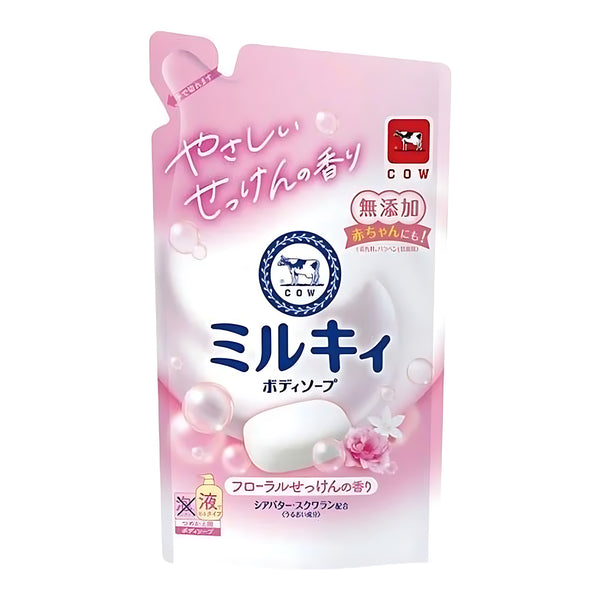 COW BRAND 밀키 바디소프 플로럴 비누향 리필 360ml