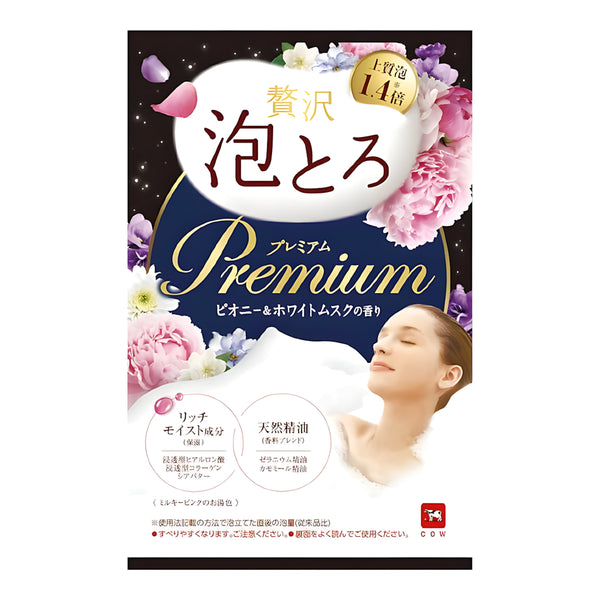 COW BRAND Oyu Monogatari Zeisaku Awatoro Premium Bath Additive Peony & White Musk Scent