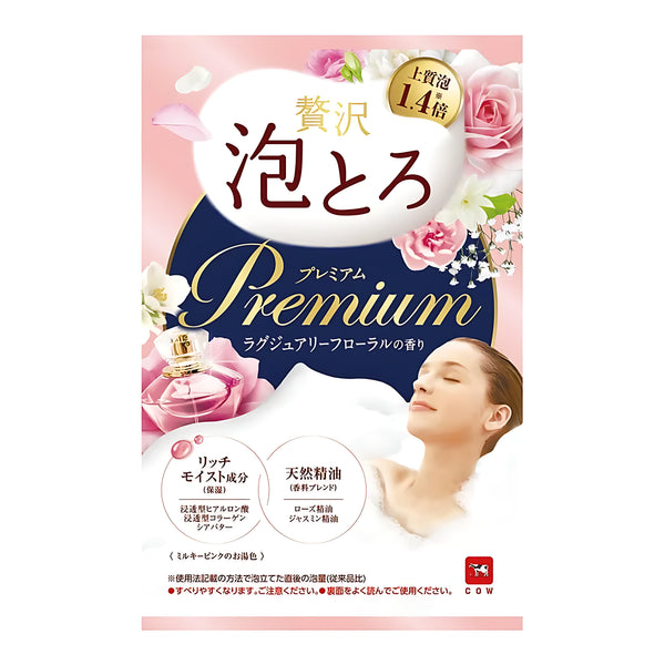 COW BRAND 오유모노가타리 제이타쿠 아와토로 프리미엄 입욕제 럭셔리 플로럴 40g