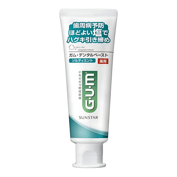 SUNSTAR GUM Dental Paste Salty Mint Medicated Toothpaste Standing Type 150g