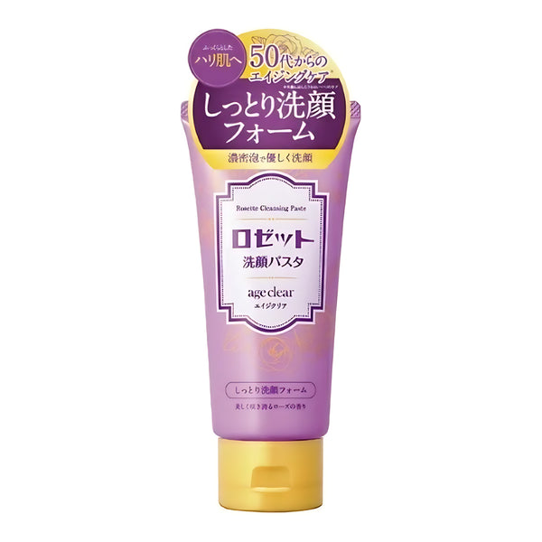 ROSETTE Face Wash Pasta Age Clear Moisturizing Facial Cleansing Foam