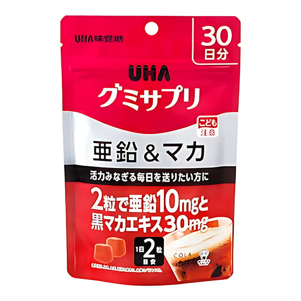 UHA Mikakuto Gummy Supplement Zinc & Maca Cola Flavor, 60 Gummies (30-Day Supply)