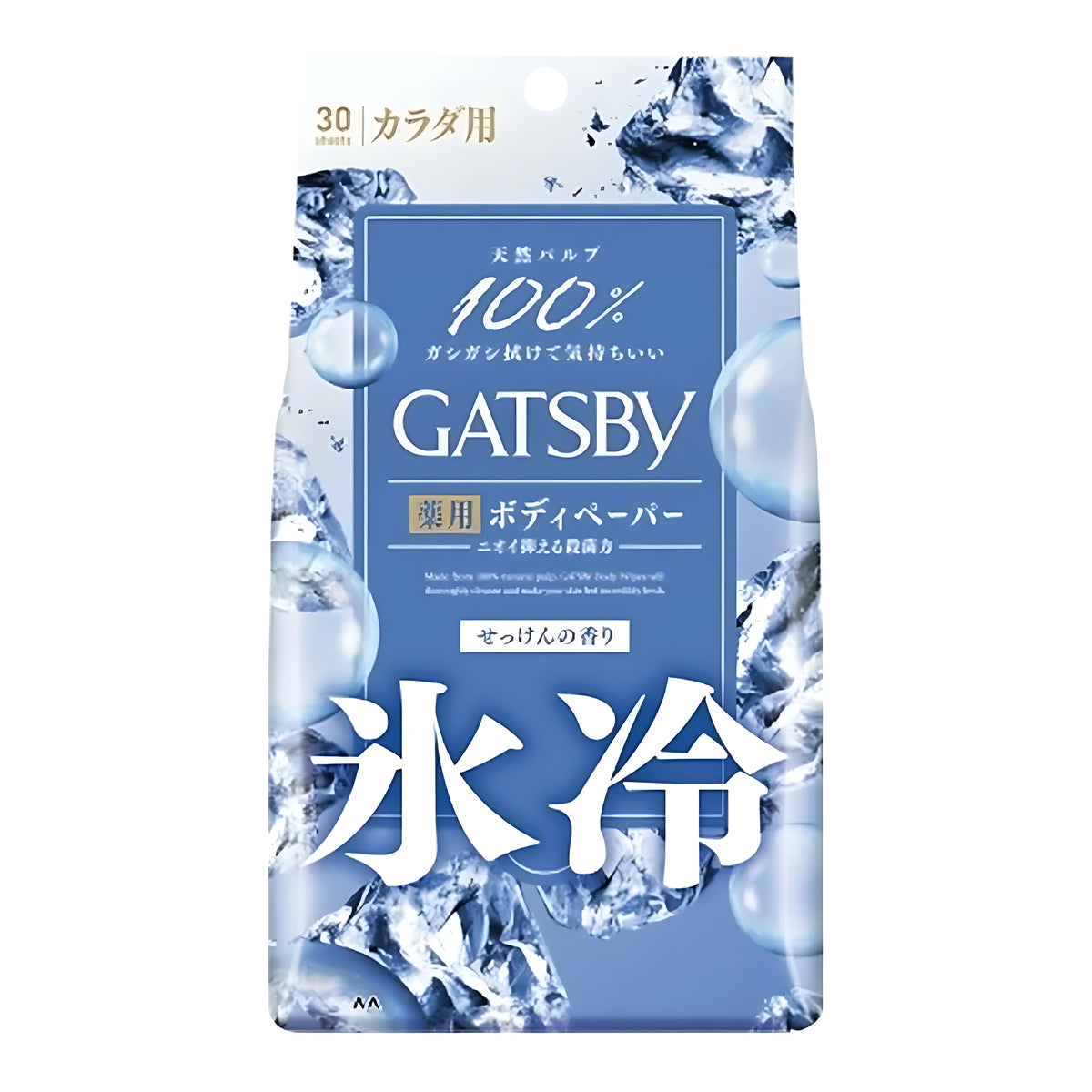 Mandom GATSBY Ice Deodorant Body Wipes Ice Savon