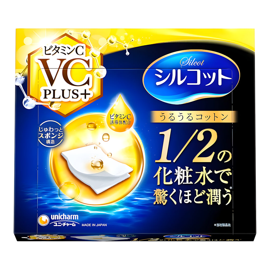 Unicharm Silcot Uru-uru Cotton Vitamin C PLUS+