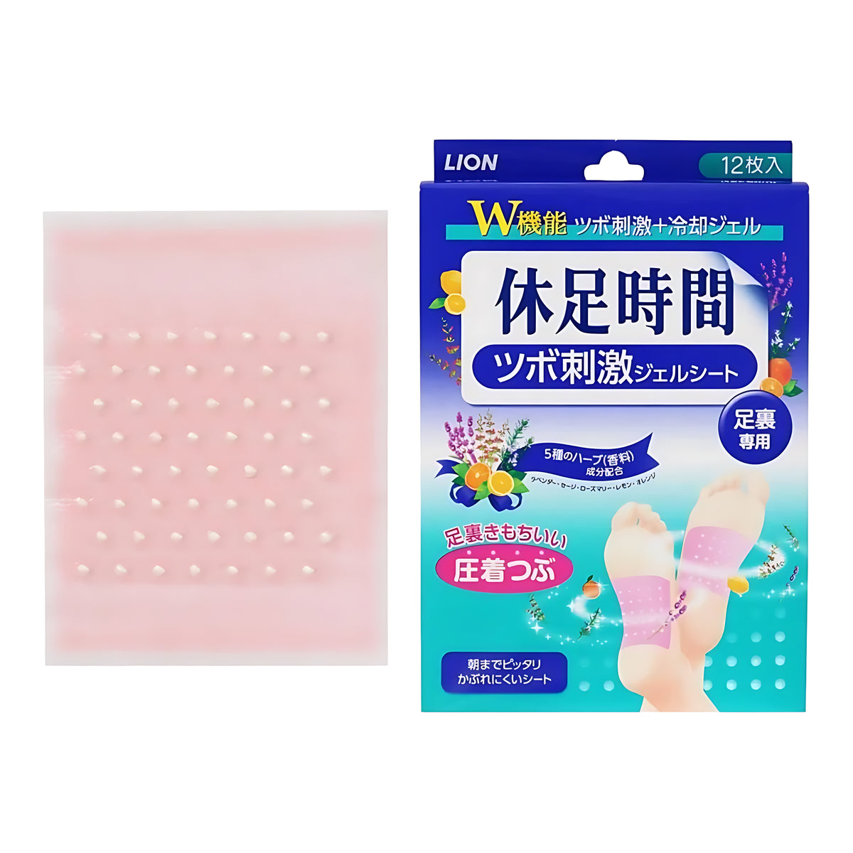 Lion Kyusoku Jikan Leg Refreshing Gel Sheets