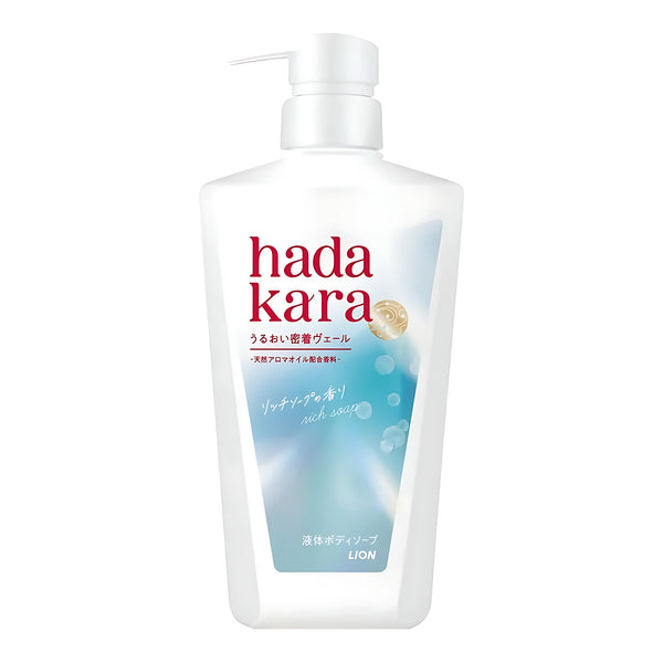 Lion HADAKARA Moist Body Care Soap Liquid Rich Soap Scent