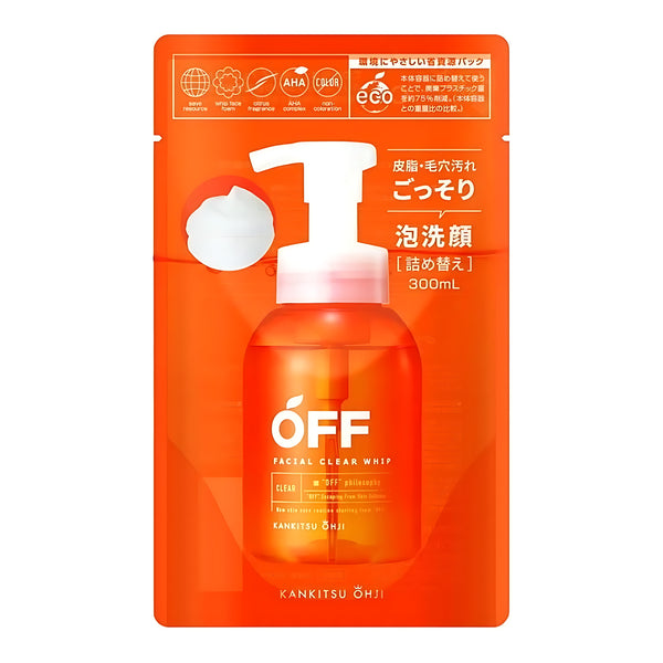 Cosmetex Roland Kankitsu Ohji Facial Clear Whip SP Foaming Cleanser Refill 300mL
