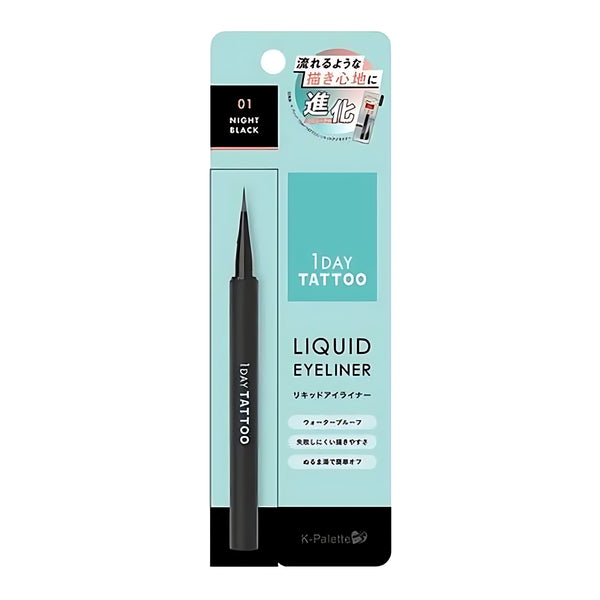 K-Palette 1DAY TATTOO Liquid Eyeliner a 01 Night Black