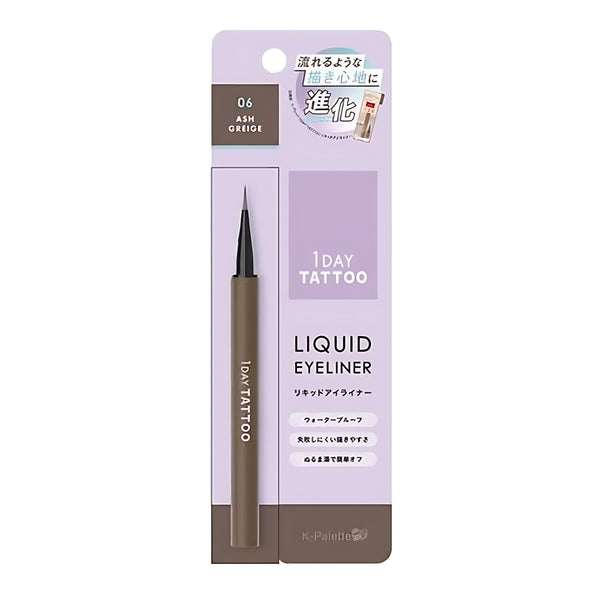K-Palette 1DAY TATTOO Liquid Eyeliner a 06 Ash Greige
