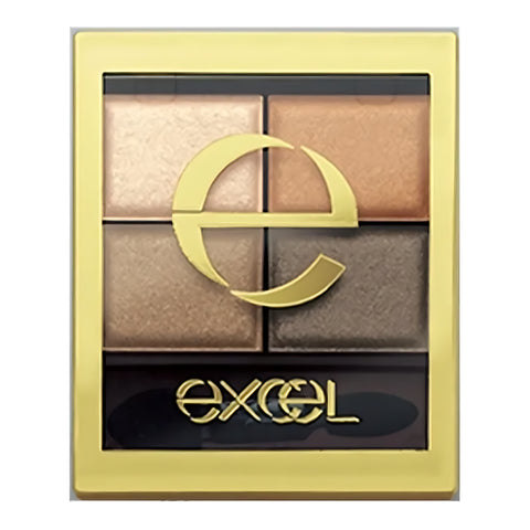 excel Skinny Rich Shadow SR02 Real Brown Eyeshadow Palette 4.3g