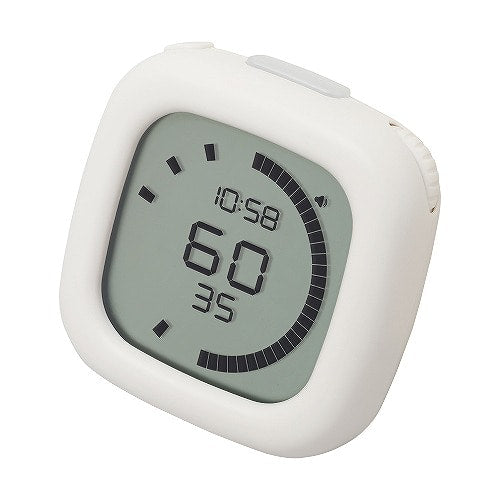 SONIC Tokikkan Timer Pacemake Study Timer with Lap Function Ivory