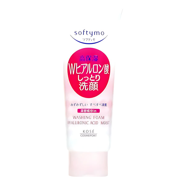 KOSE softymo Facial Cleansing Foam with Hyaluronic Acid Moisturizing