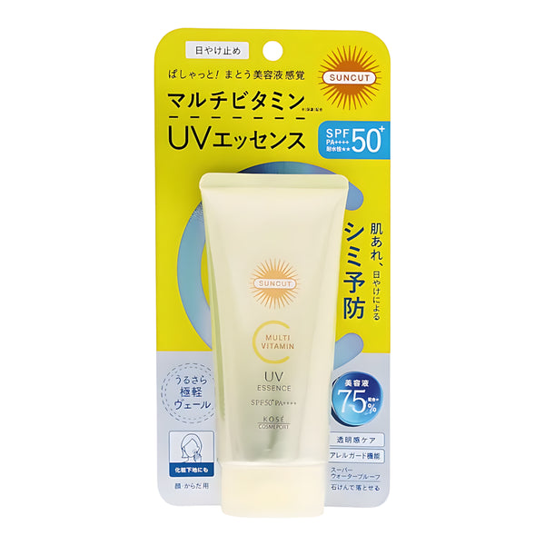 KOSE Suncut Multivitamin UV Essence / Protect UV Mist / Multivitamin UV Mist
SPF50+ PA++++
Direct From Japan