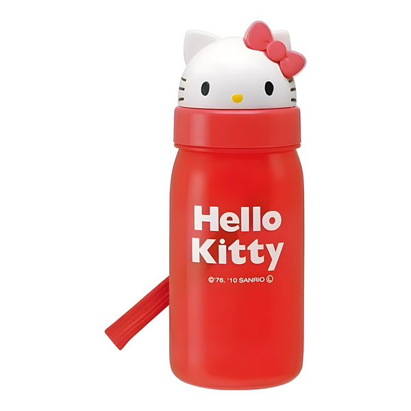 Skater Die-Cut Straw Water Bottle Hello Kitty