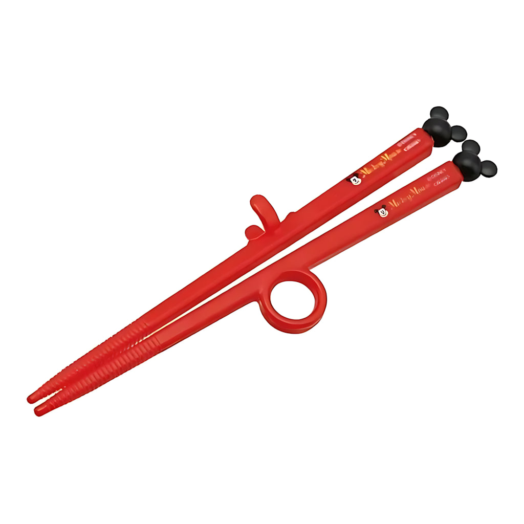 Skater Die-Cut Training Chopsticks Right-Handed Mickey Mouse