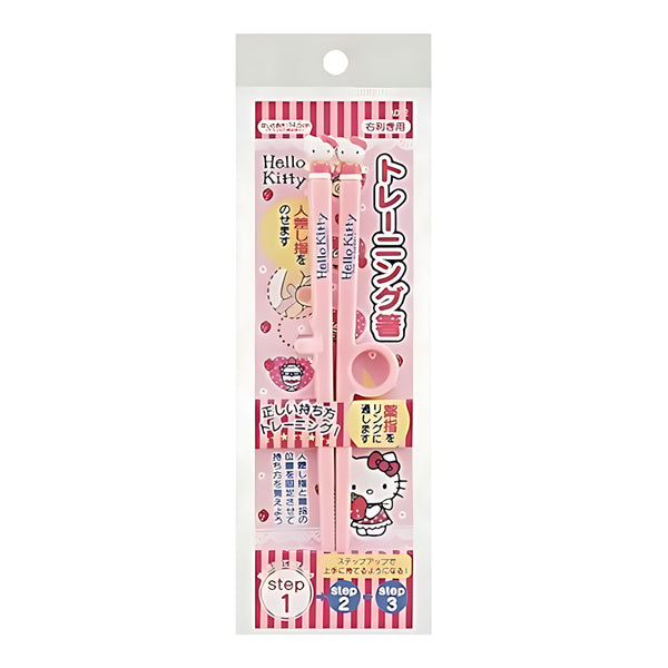 Skater Die-Cut Training Chopsticks Right-Handed Hello Kitty