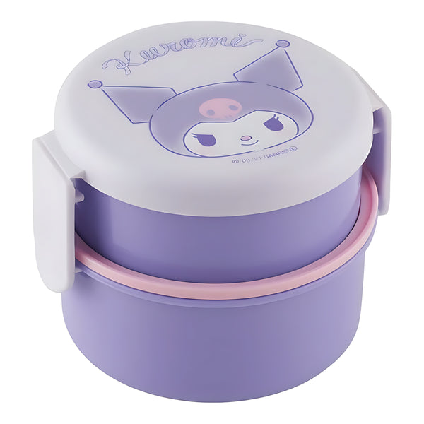 Skater Antibacterial Round 2-Tier Lunch Box Kuromi Otona Kawaii
