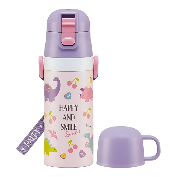 SKATER Kids' 2-Way Bottle: Happy & Smile