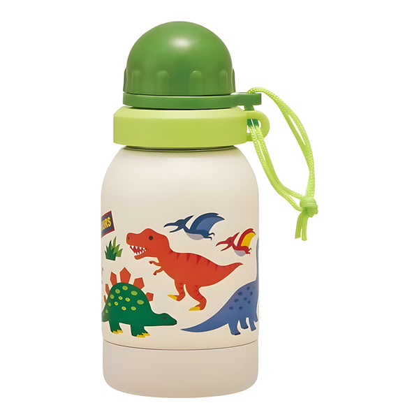 Skater Stainless Steel Single-Wall Water Bottle Dinosaurus