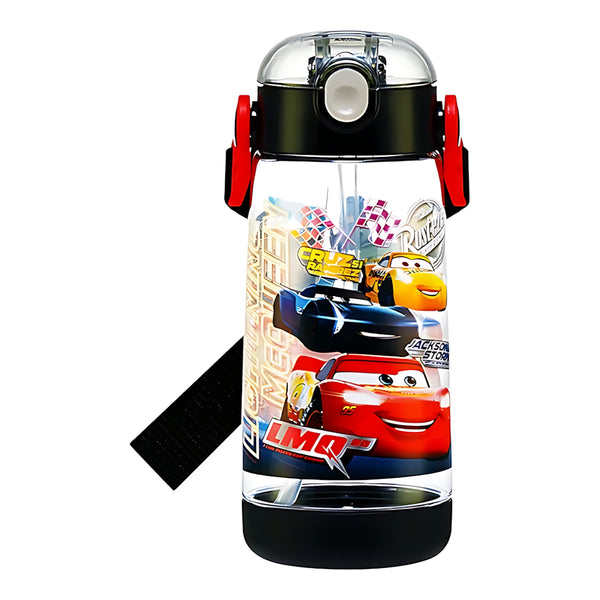 Skater One-Push Straw Water Bottle Disney Cars
