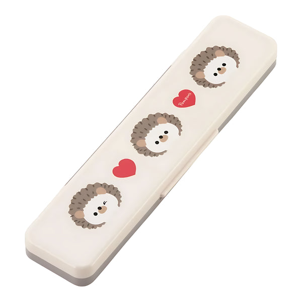 SKATER Children's Chopsticks & Spoon Set PomponS Hedgehog