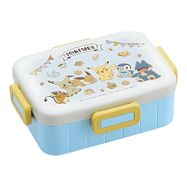Skater Cafe Art 4-Point Lock Antibacterial Lunch Box Pokemon