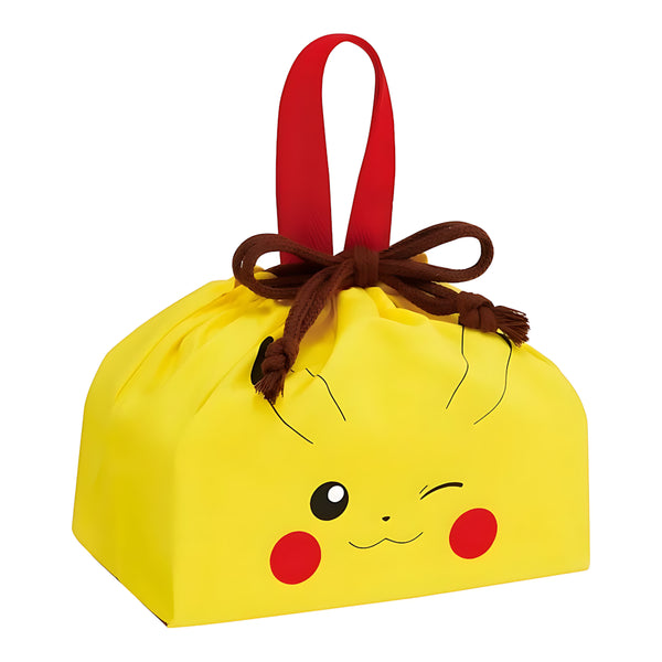 Skater Pokemon Face 23 Lunch Drawstring Bag Pikachu