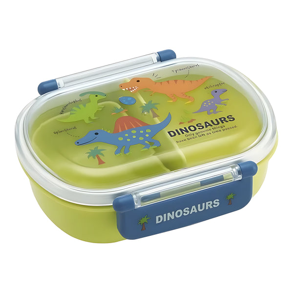 Skater Antibacterial Fluffy-Lid Tight Lunch Box Dinosaur