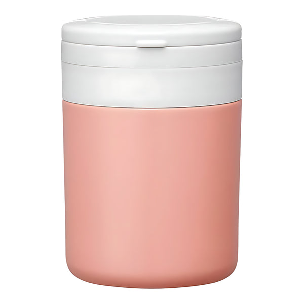 Skater Foldable Handle Delica Pot Insulated Food Jar Terracotta Orange