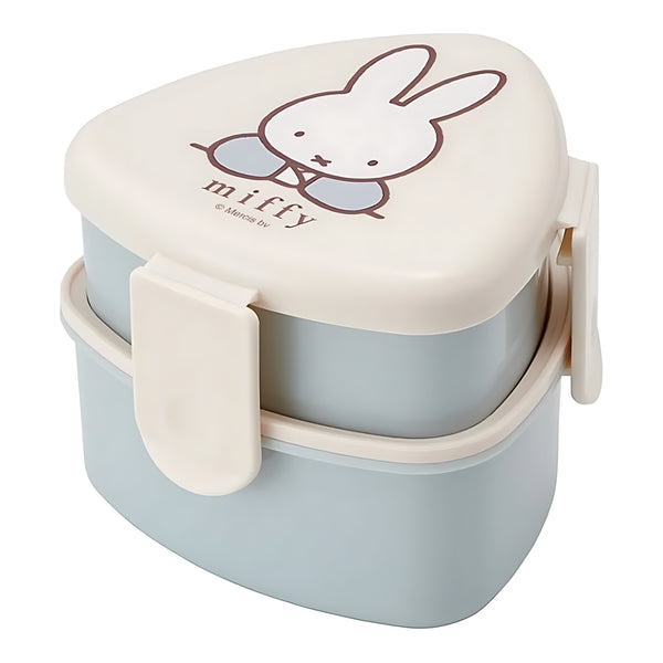 Skater Antibacterial 2-Tier Lunch Box for Triangular Rice Balls