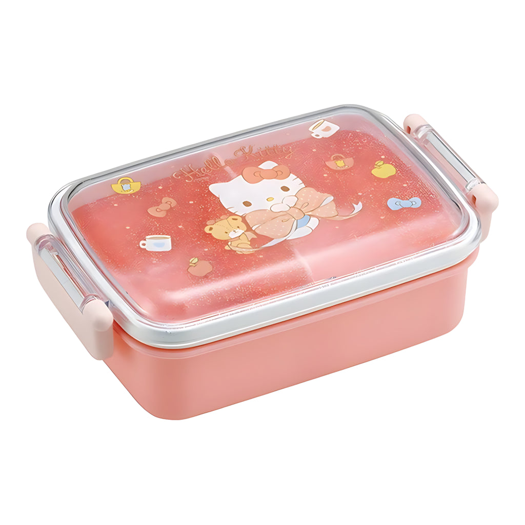 Skater Big Ribbon Dome-Lid Antibacterial Kids Lunch Box Hello Kitty