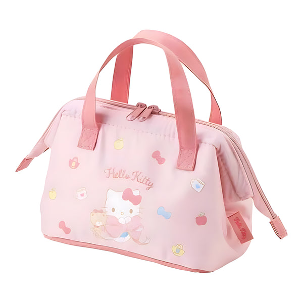 Skater Big Ribbon Kids' Clasp Insulated Lunch Bag Hello Kitty