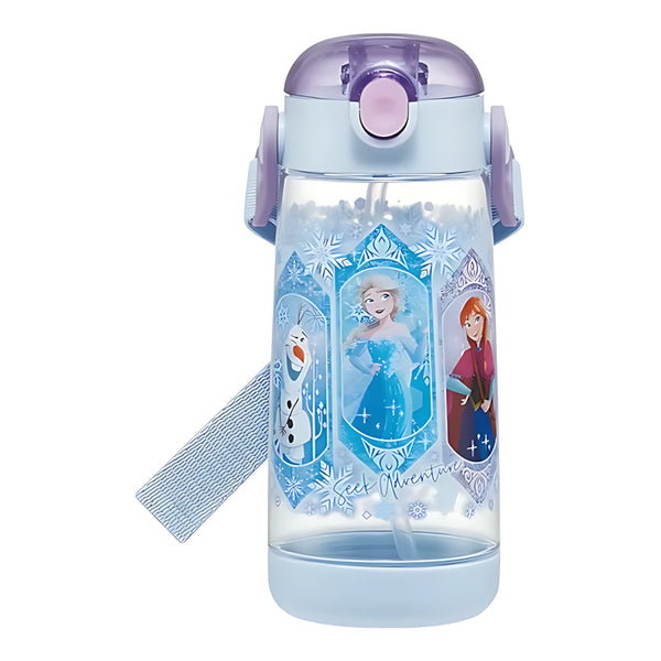 Skater One-Push Clear Straw Bottle Frozen