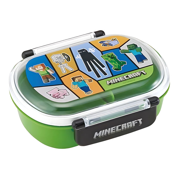 Skater Antibacterial Dome-Lid Lunch Box 1-Tier Minecraft