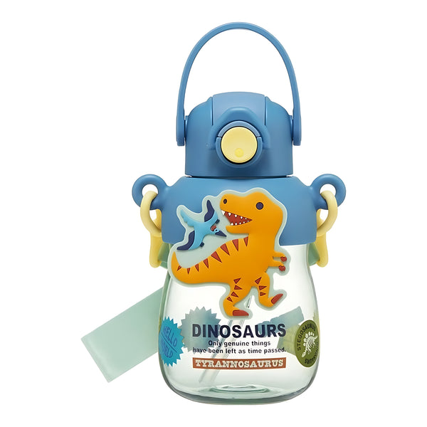 SKATER Dinosaur Straw with Rubber Mascot