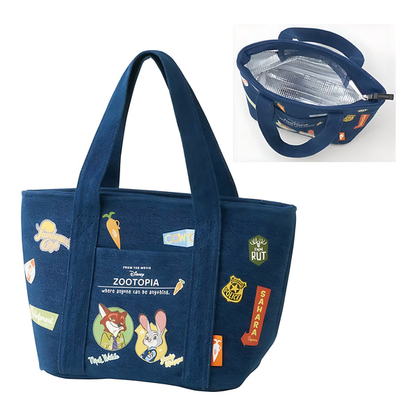 Skater Zootopia Vintage Patch Denim Lunch Tote Bag