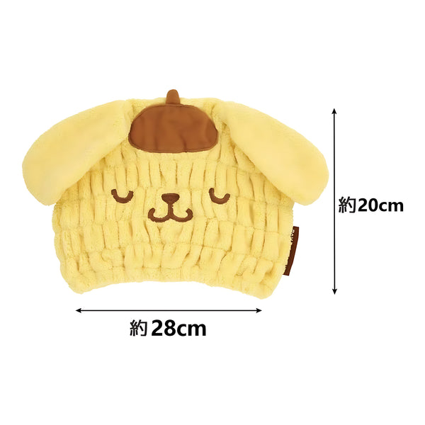 Skater Absorbent & Quick-Drying Towel Cap Pompompurin Sleepy