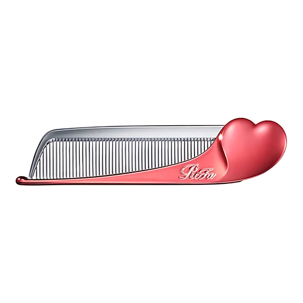 ReFa HEART COMB Hair Comb Aira Foldable Champagne Shine Red